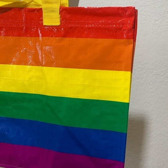 IKEA Rainbow Striped Pride Large Tote Bag - Picture 2 of 5